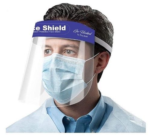 1 Layer Surgical Mask Safety Protection Face Shield For Unisex