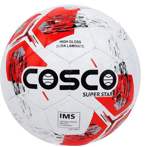 White 300 Gram Weight And 3 Layer Rubber Football