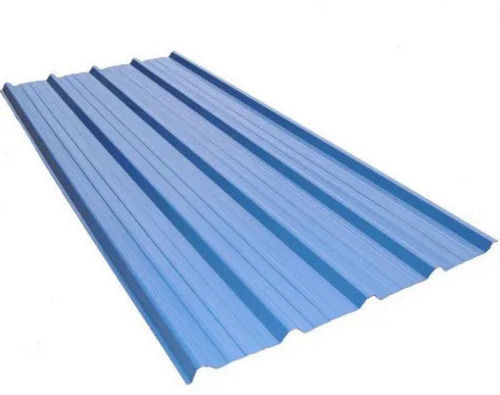 Plain 6.5X3 Foot And 6 Mm Thick Polished Color Coated Steel Roofing Sheet 