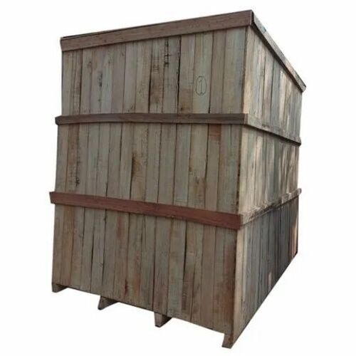 Rectangular 6X5X6 Foot Termite Proof Matte Finished Heavy Duty Teak Wood Box