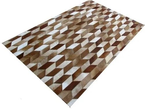 Multicolor 9.5 Mm Thick 5.5 Foot Light Weight Designer Printed Leather Carpet 