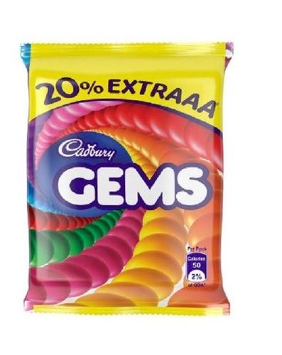 Sweet and Delicious Mouth Watering Eggless Colorful Cadbury Chocolate Gems For Childrens