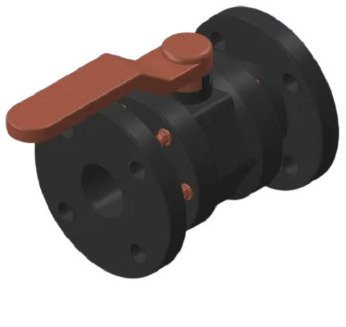 HDPE Flange Ball Valve With Handle For Industrial Purpose