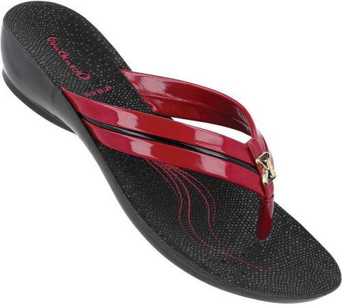 Ladies Pu Black Casual Wear Slipper