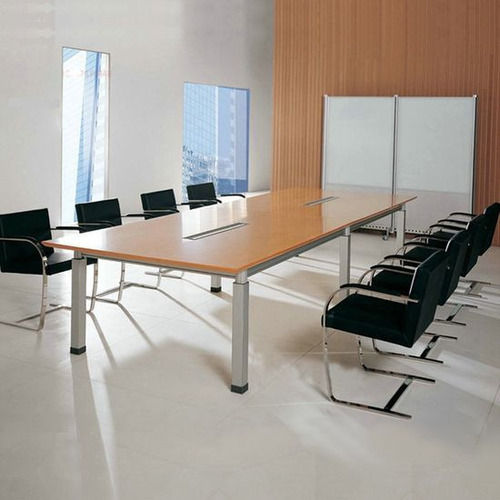 Rectangular Shape Wooden Conference Table For Office Use