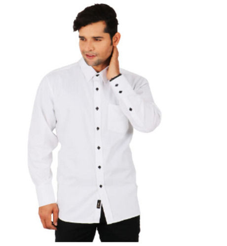 Regular Fit Casual Wear Full Sleeves Plain Cotton Shirt For Mens Age Group: Adults