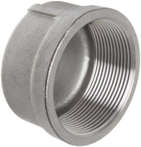 Round Shape Threaded Stainless Steel Pipe Cap For Industrial Use