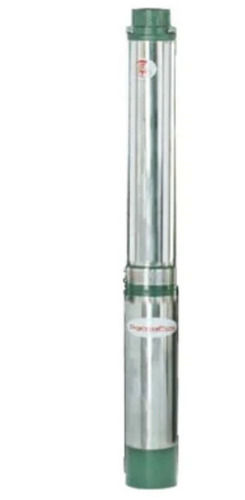 Silver 1.5 Feet Length Round Stainless Steel Three Phase Submersible Pumps