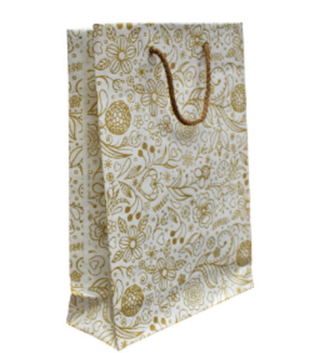 20x14 Inches Embossing Printed Synthetic Paper Carry Bag