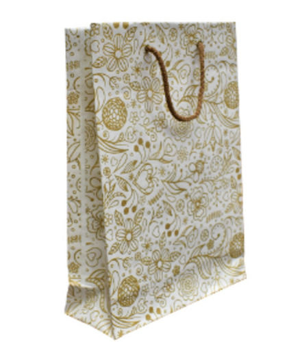 Multi 20X14 Inches Embossing Printed Synthetic Paper Carry Bag