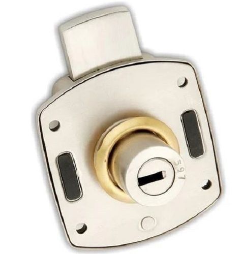 5 Inch Square Polished Stainless Steel Drawer Lock Application: Metal/Wood Cabinet