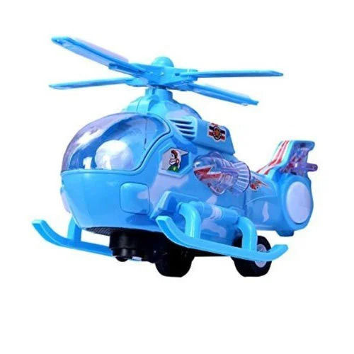 8 Inches Light Wight Battery Powered Plastic Helicopter Toy For Kids