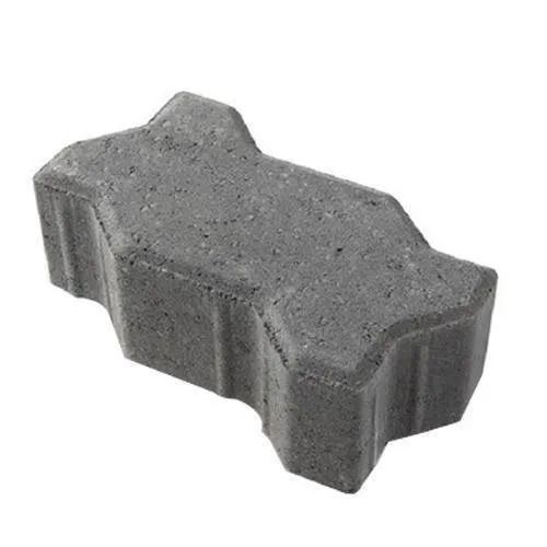 Gray 80 Mm Thick Cement Zig Zag Paver Block For Flooring Use