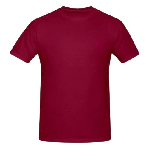 Breathable Casual Wear Short Sleeve O Neck Plain Cotton T Shirt 