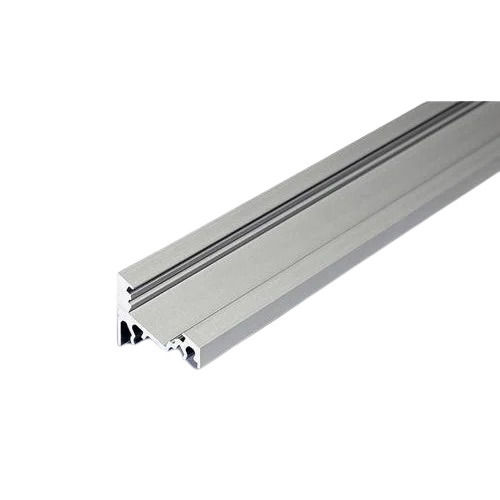 Silver Corrosion Resistant Powder Coated Aluminum Extrusion Section 