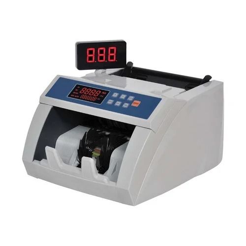 Electric Currency Counting Machine - Color: White With Black