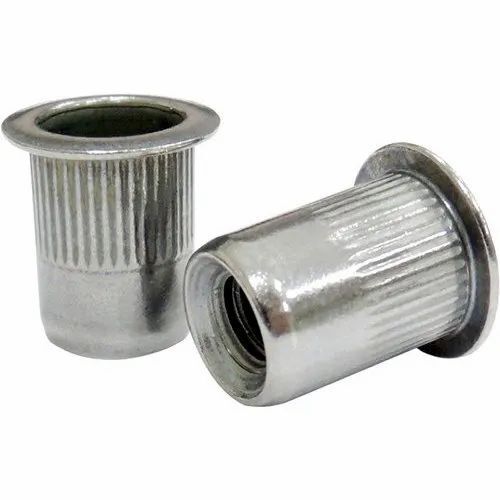 Grey Rust Proof Carbon Steel Insert Nuts For Machine Use