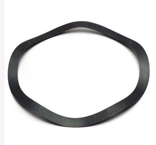 Black 2 Mm Round Mild Steel Polished Wave Washer For Industrial Uses