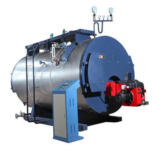 Blue And Silver 500 Kg/Hr Electrical Mild Steel Industrial Steam Boiler For Oil Fired Uses