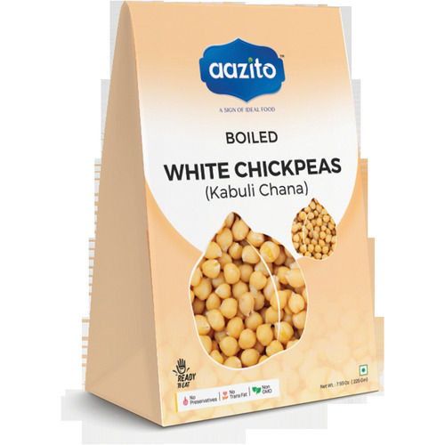 Aazito Boiled White Chickpeas (Kabuli Chana) Retort Pouch