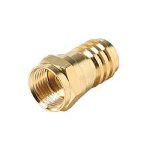 Round Shape Polished Finish Corrosion Resistant Golden Brass Cable Connectors