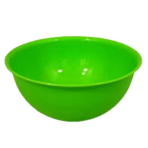 Green Easy To Use Standard Size Round Shape Plain Plastic Bowl 