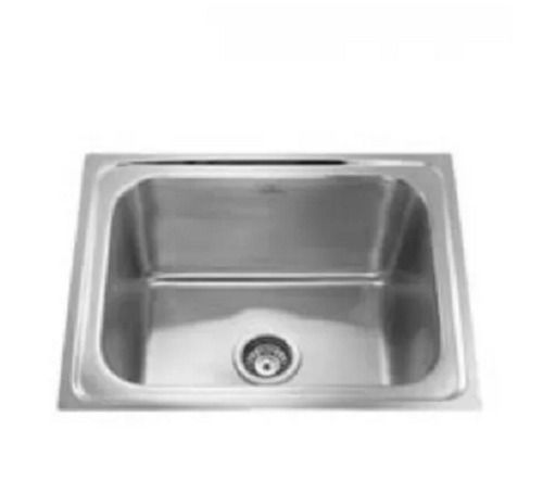 Grey Polished Finish Glossy Stainless Steel Kitchen Sink