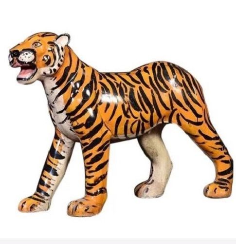 Premium Quality And Durable Modern Art Painted Fiber Animal Statue