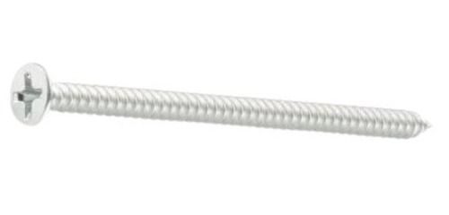 Silver Round Head 3 Inches Corrosion Resistant Polished Aluminum Screws