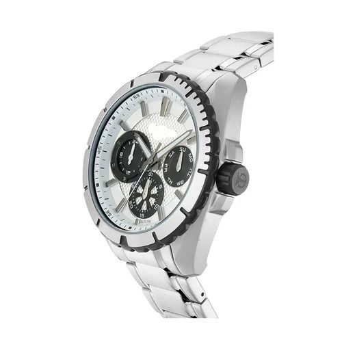 Titan Octane Silver Dial Silver Strap Watch Gender: Men