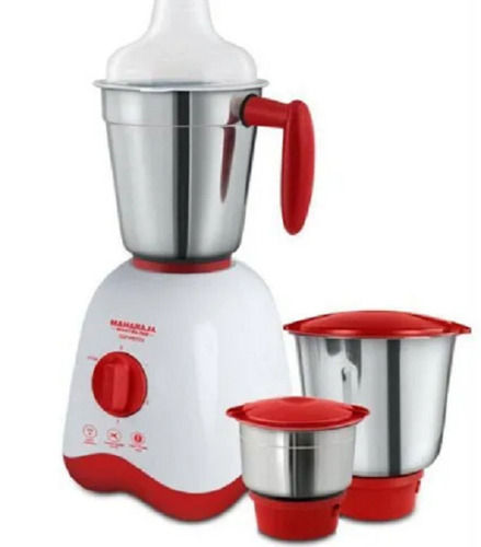 Red And White 1.5 Liter Capacity Stainless Steel Mixer Grinder Machine