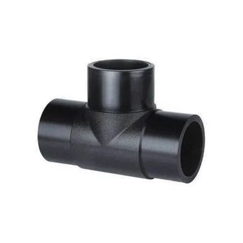 Black 12 Mm Thick 110 Mm Color Coated Hdpe Pipe Tee For Agriculture Uses