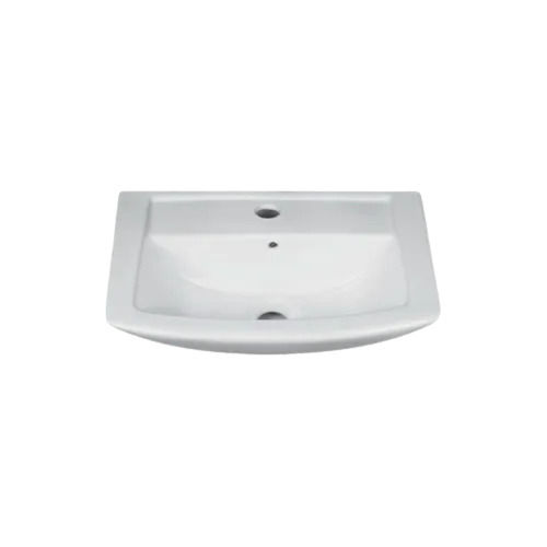 White 465X310X145 Mm Wall Mounted Ceramic Wash Basin