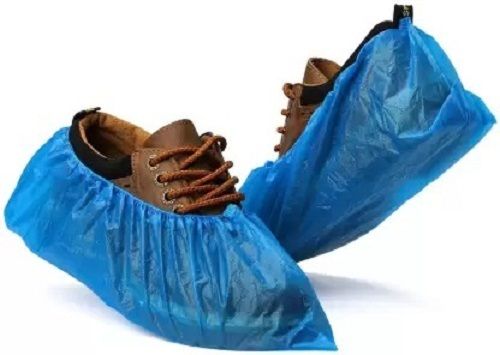 Blue Disposable And Comfortable Soft Plastic Material Shoe Cover