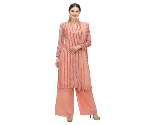 Plain Ladies Long Kurti With Palazzo Set at Rs 1999 in Agra