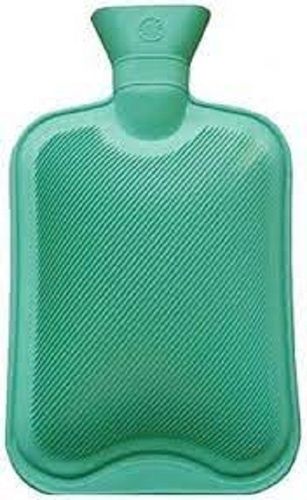 Easy to Carry Lightweight Leak Resistant Rubber Body Green Hot Water Bottle For Pain Relief