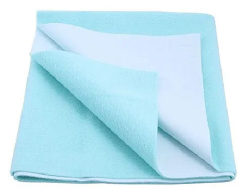 Blue Lightweight 165.2X102 Cm Rectangular Soft Cotton Baby Sheet