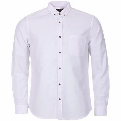 Men Plain Cotton Long Sleeves Shirt For Casual Wear