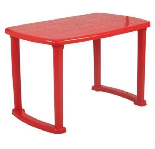 Rectangular Machine Made Polished Plastic Dining Table For Domestic Use