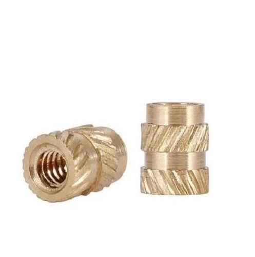 1 Inches Round Polished Brass Knurling Inserts For Industrial Uses