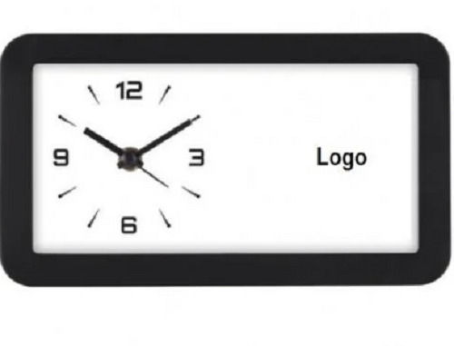 10 Inch Rectangular Plain Plastic Analog Table Clock