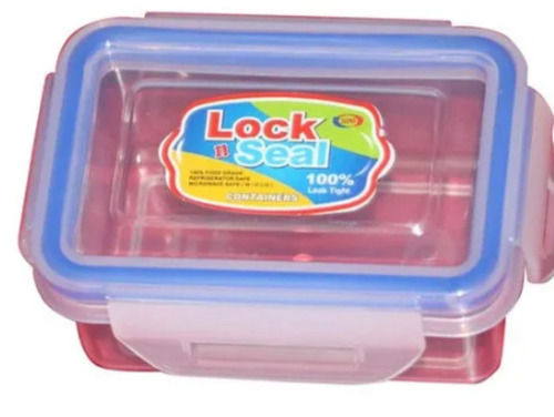 Transparent 100 Ml 8 Mm Thick Polypropylene Plastic Air-Tightener Lunch Box 