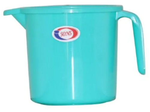 Sky Blue 1000 Ml 90 Grams Rigid Polypropylene Plastic Bath Mug 