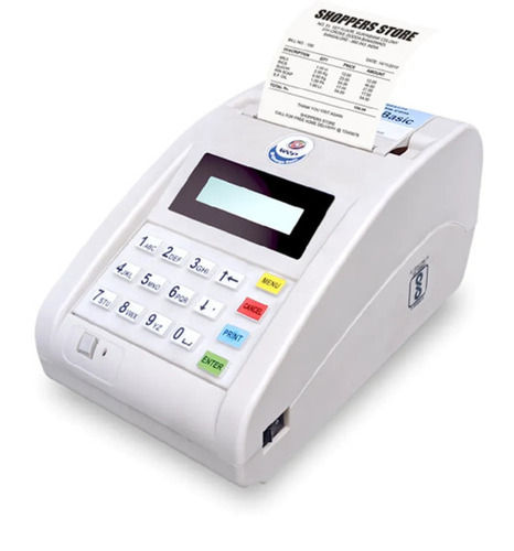 White 220 Volts 1.23 Kilogram 50 Hertz 2 Gigabyte Plastic Wep Billing Machine