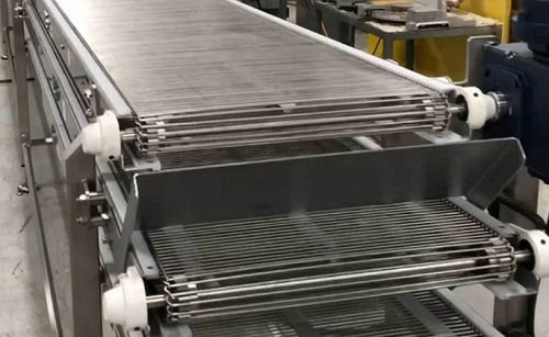 Grey 240 Voltage Stainless Steel Cooling Conveyors For Industrial