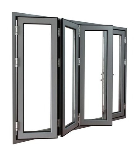 6.3 Mm Thick Rust Proof Polished Finish Aluminium Folding Door Application: Office