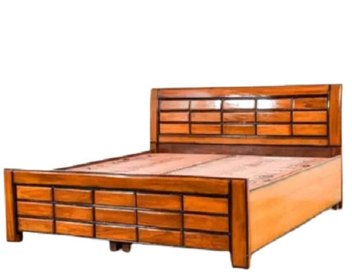 7 X 3 Feet Rectangular Polished Machine Made Solid Wood Bed Carpenter Assembly