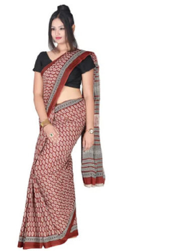 Multicolor Bollywood Daily Wear Printed Cotton Sarees For Ladies