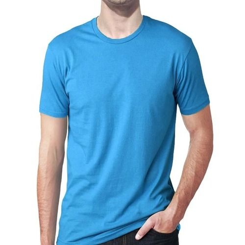 Comfortable Short Sleeves Round Neck Polyester T Shirt For Mens  Age Group: 18 Years Above