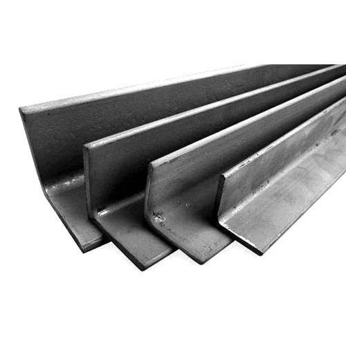 Silver Galvanized 9 Feet Long Mild Steel Angles For Construction Use